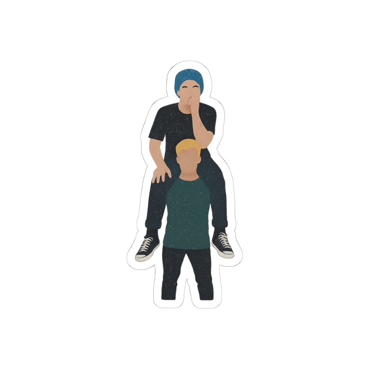 Dolan YouTube Twins Sticker | Funny Retro Meme Vinyl Decal - alternate angle 2, merchandise