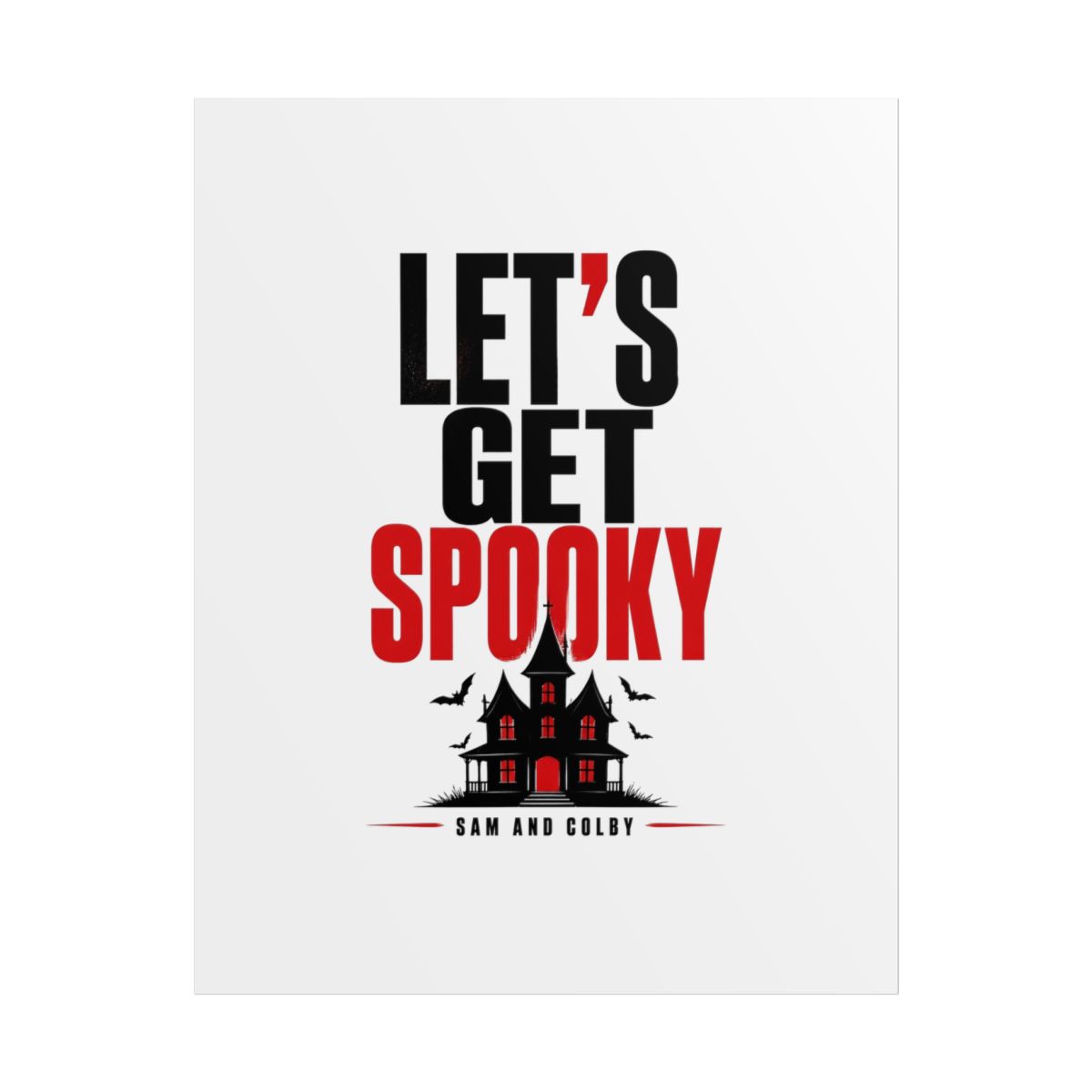 Sam and Colby "Get Spooky" Poster - alternate angle 1, merchandise