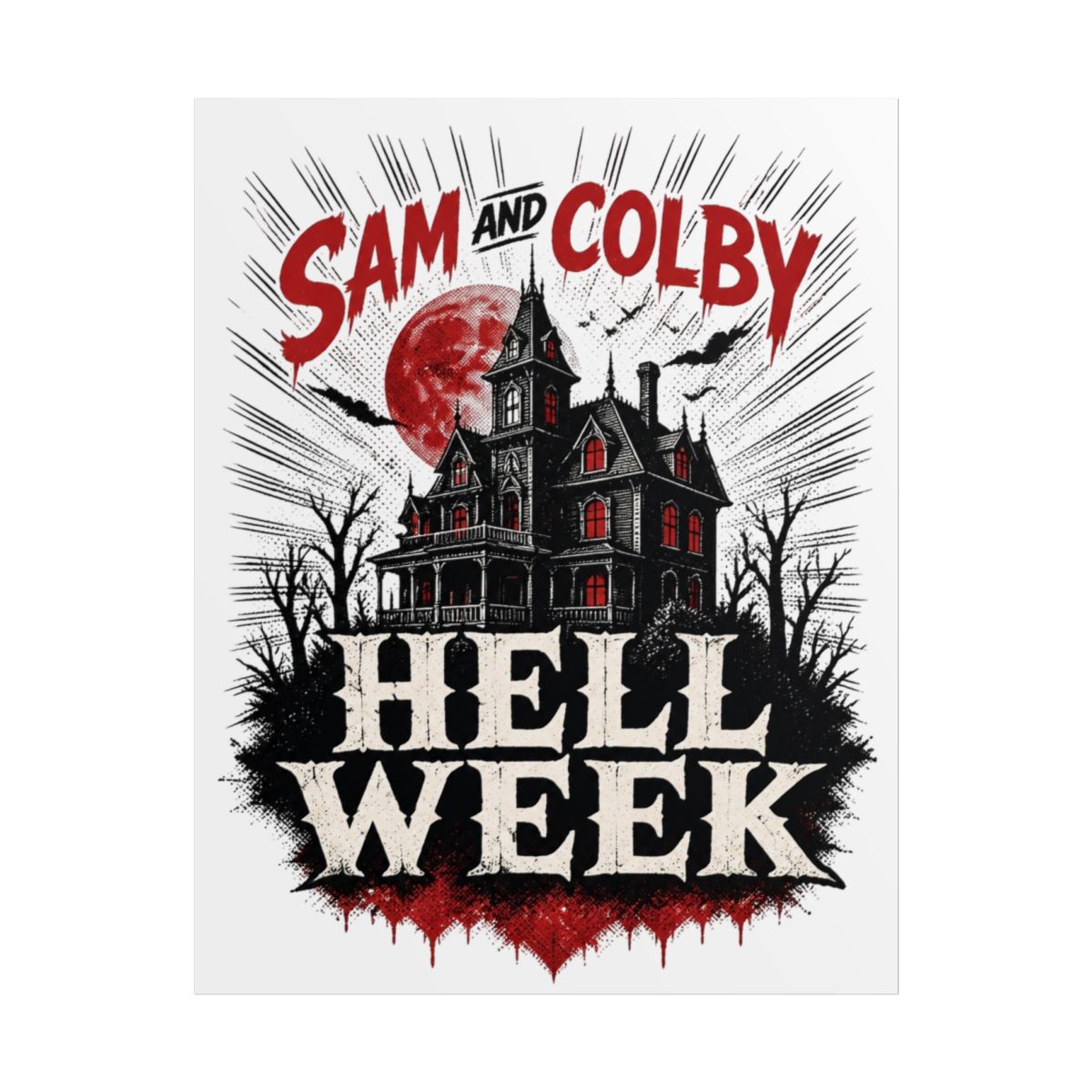 Sam and Colby "Hell Week" Poster - alternate angle 1, merchandise
