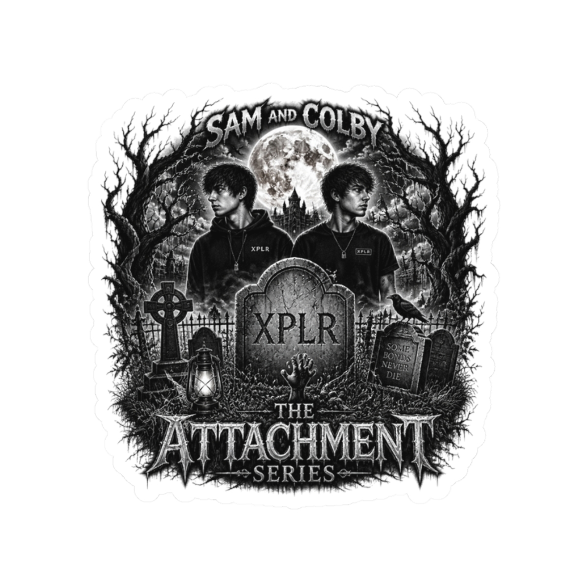 Sam and Colby "The Attachment Series" Sticker - alternate angle 1, merchandise