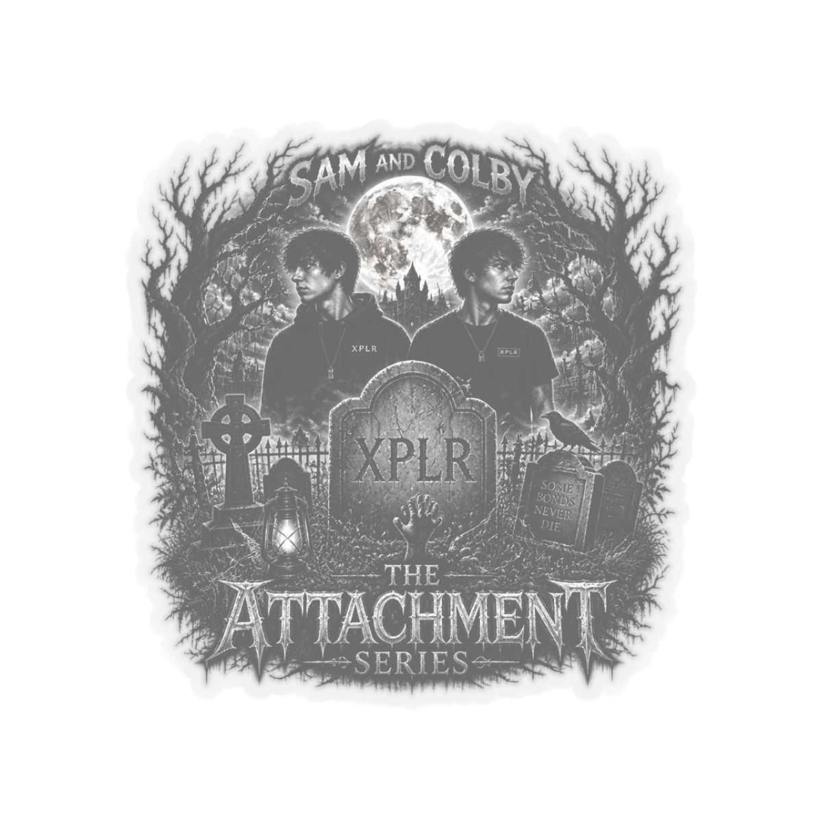 Sam and Colby "The Attachment Series" Sticker - alternate angle 2, merchandise