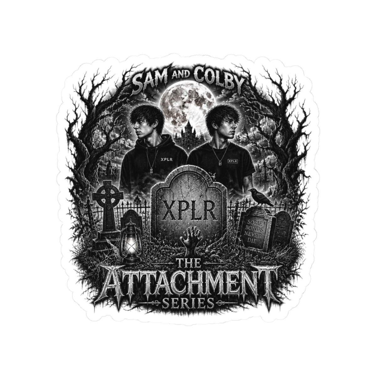 Sam and Colby "The Attachment Series" Sticker - alternate angle 3, merchandise