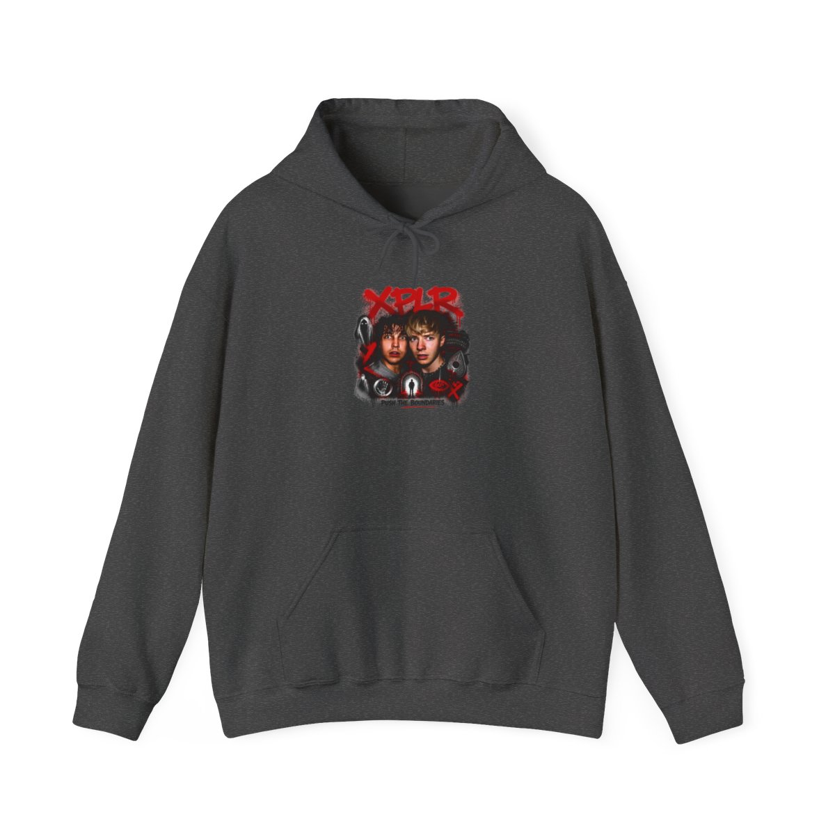 Sam and Colby " in bold, spray-painted style at the top. " Hoodie - alternate angle 5, merchandise