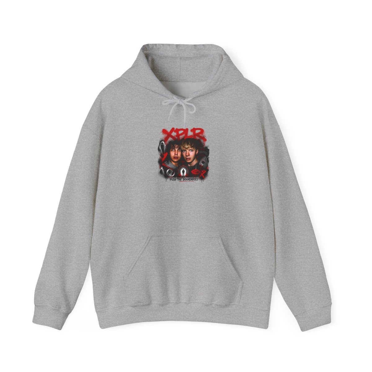 Sam and Colby " in bold, spray-painted style at the top. " Hoodie - alternate angle 4, merchandise