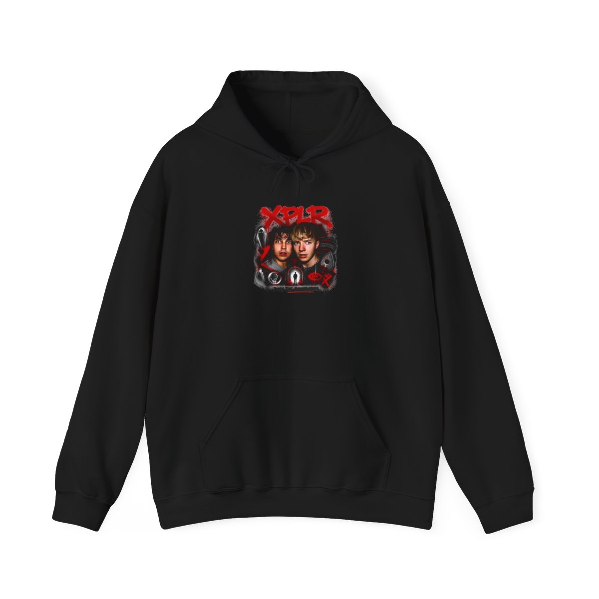 Sam and Colby " in bold, spray-painted style at the top. " Hoodie