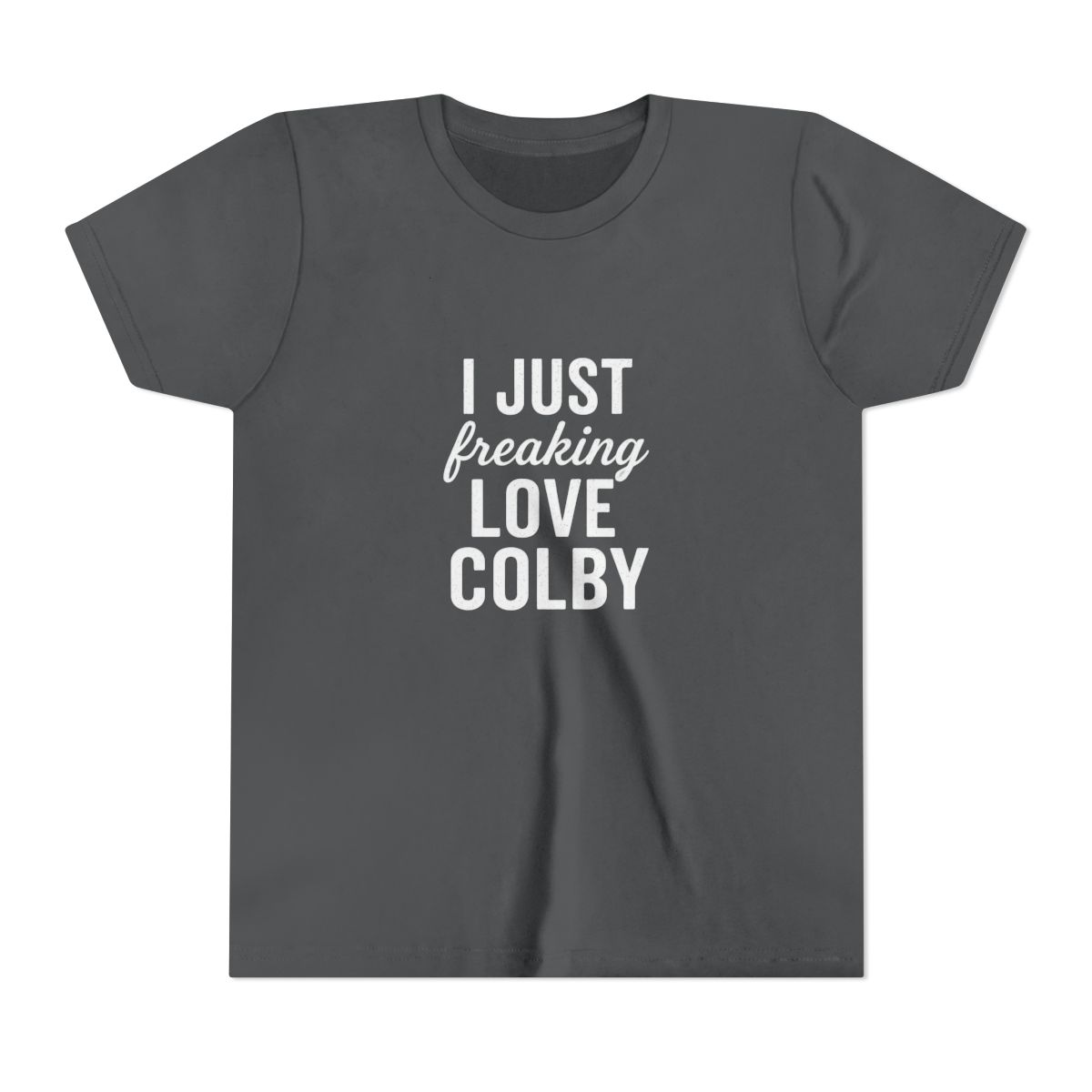 Bold Graphic Design Typography Kids T-Shirt - alternate angle 3, merchandise