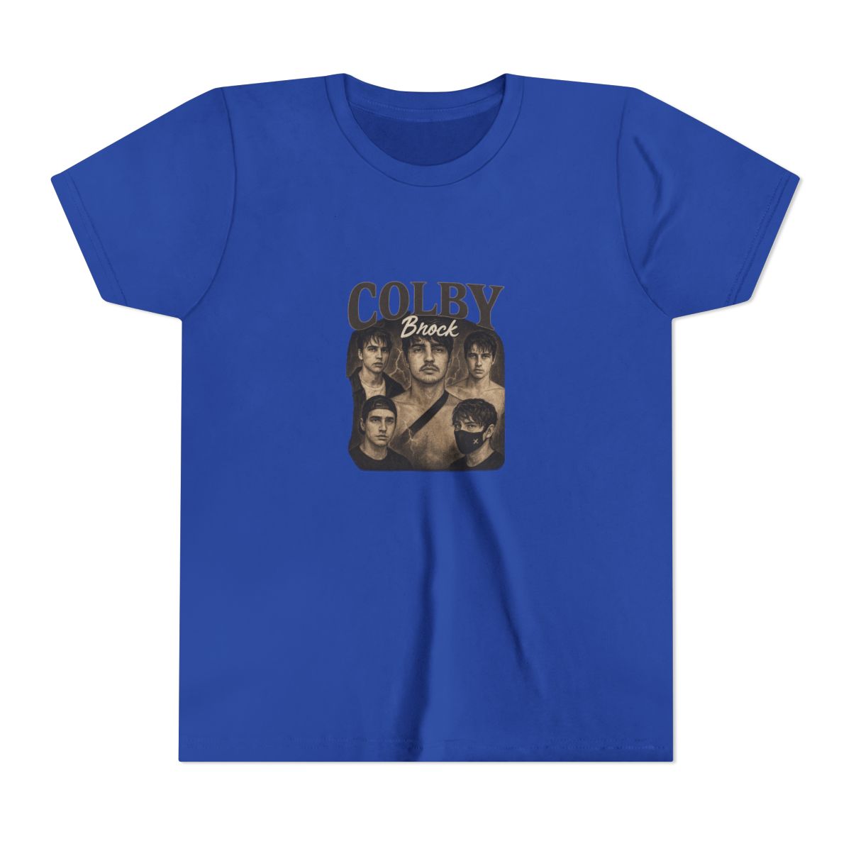 Colby Brock Fan Kids T-Shirt with Stylish Quartet Graphic - alternate angle 4, merchandise