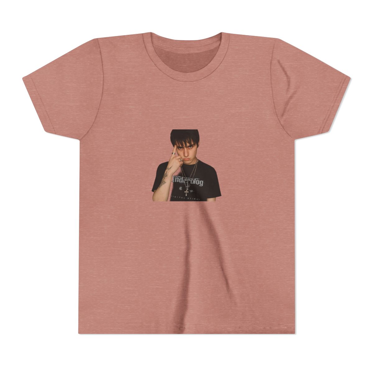 Edgy Silver Chains Portrait Kids T-Shirt - Official T-Shirts merchandise