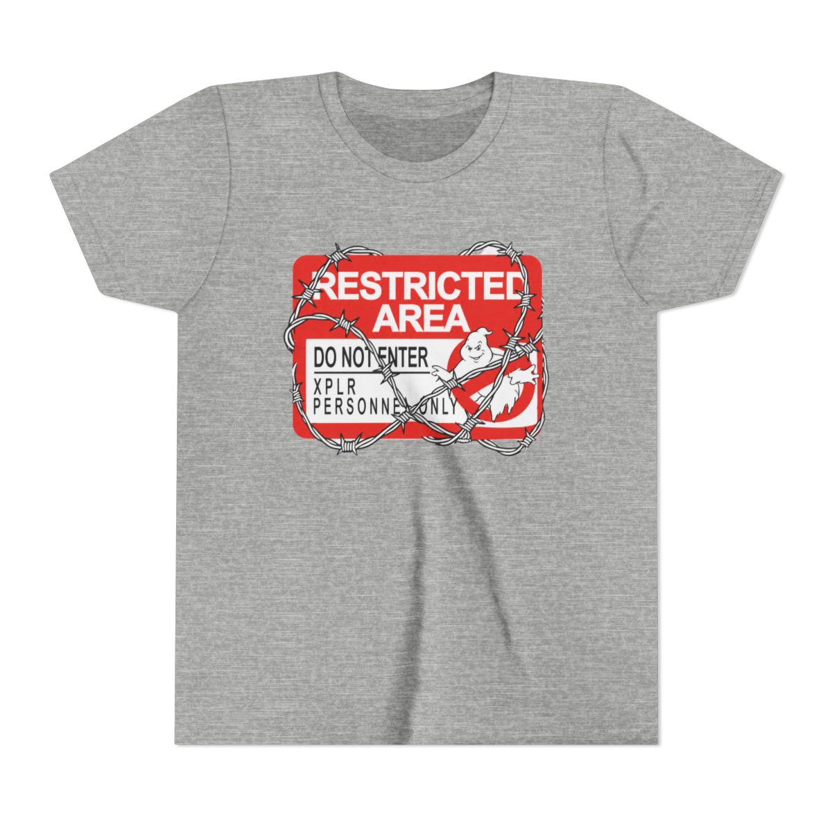No Access Forbidden Zone | Funny Graphic Kids Tee, Restricted Shirt, Humor Gift - alternate angle 5, merchandise