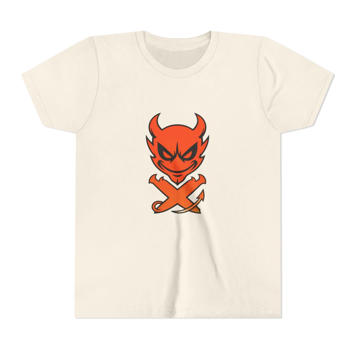 XPLR By Sam And Colby Devil Logo Kids T Shirt - alternate angle 3, merchandise